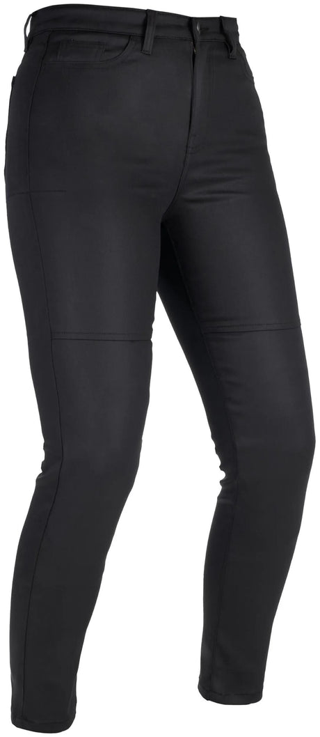 Pantalon Oxford aa wax jeggings pantalon ao ciré dames noir taille longue 12