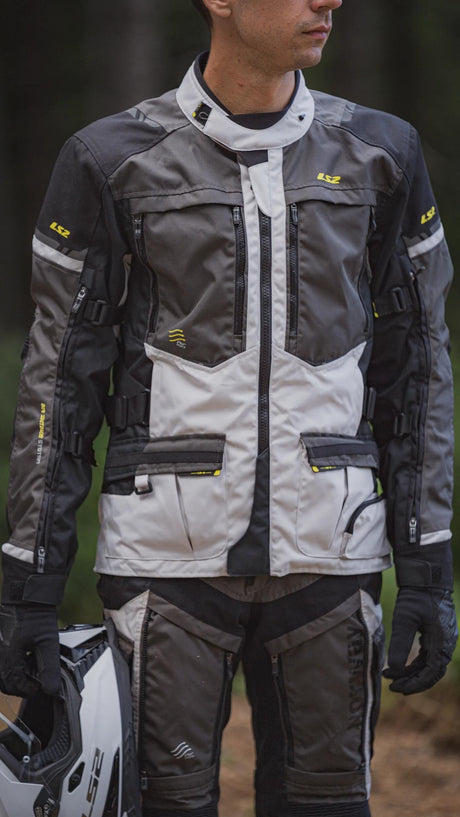 Ls2 veste norway veste norway homme noir gris jaune m