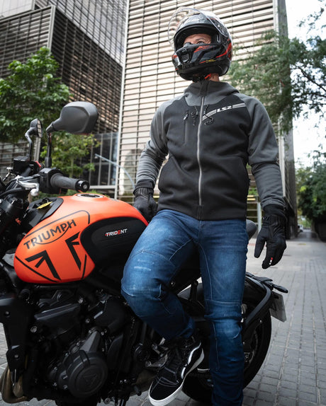 Ls2 veste throttle veste throttle homme noir gris foncé m