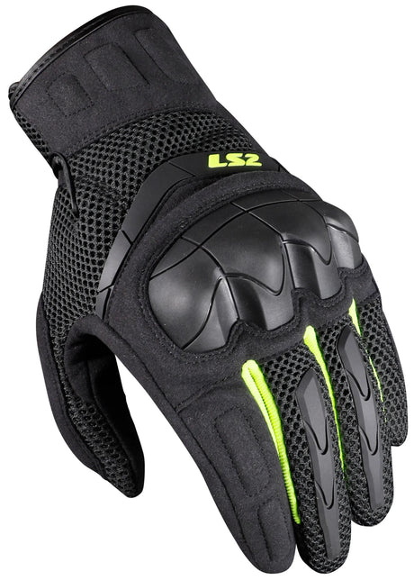 Ls2 gants kubra homme gants kubra homme anthracite h-v jaune m