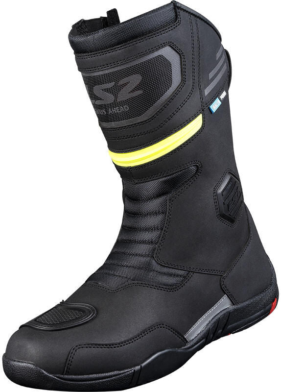 Ls2 botte goby homme bottes goby homme wp noir h-v jaune 44