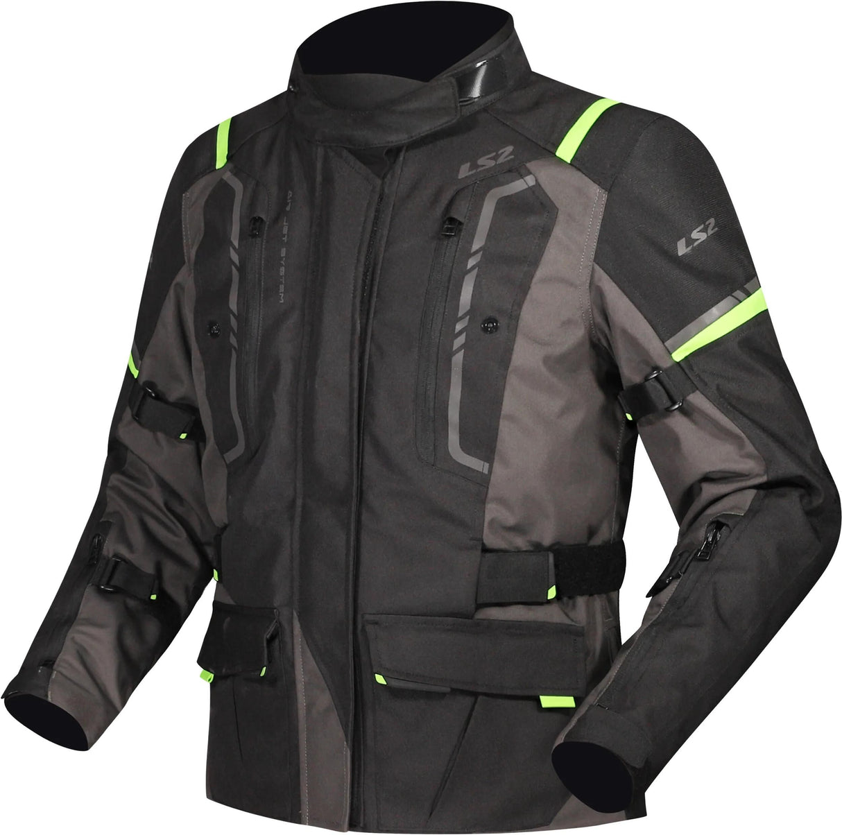 Ls2 veste narvik veste narvik dames noir gris jaune fluo l