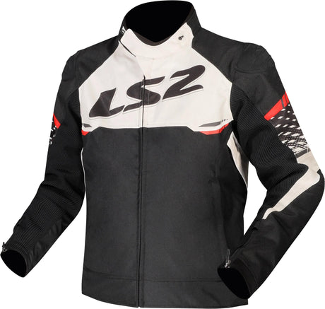Ls2 apex veste veste apex hommes noir blanc rouge gr. je