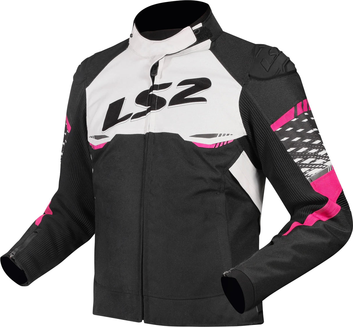 Ls2 apex veste veste apex dames noir blanc rose gr. je