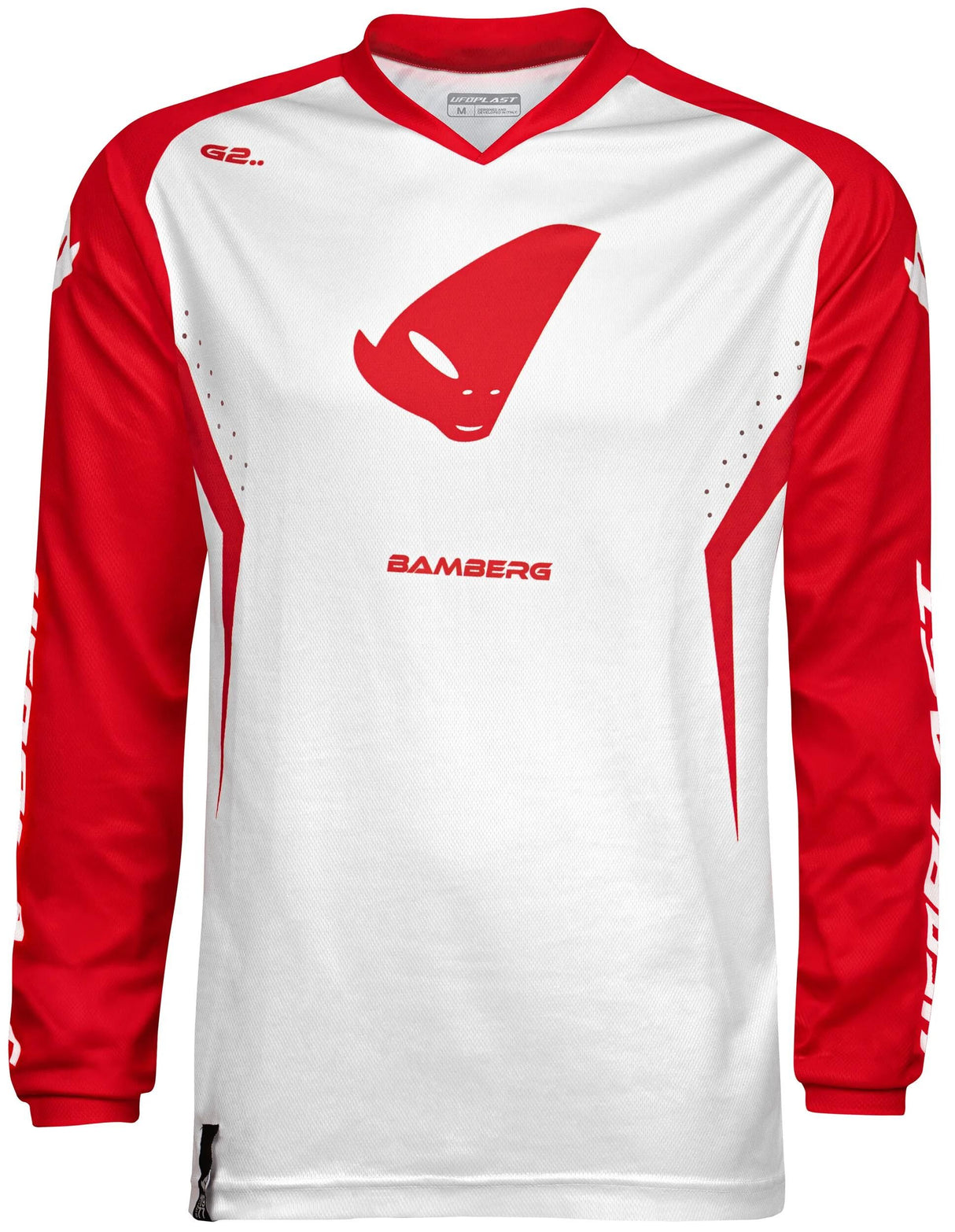Maillot Ufo plast mx bamberg, maillot mx homme ufo bamberg rouge blanc gr. xl