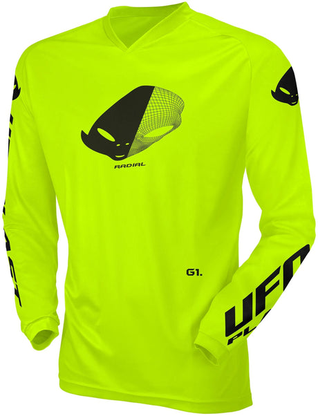 Ufo plast jersey mx radial maillot enfant ufo rad neon jaune gr. xxs