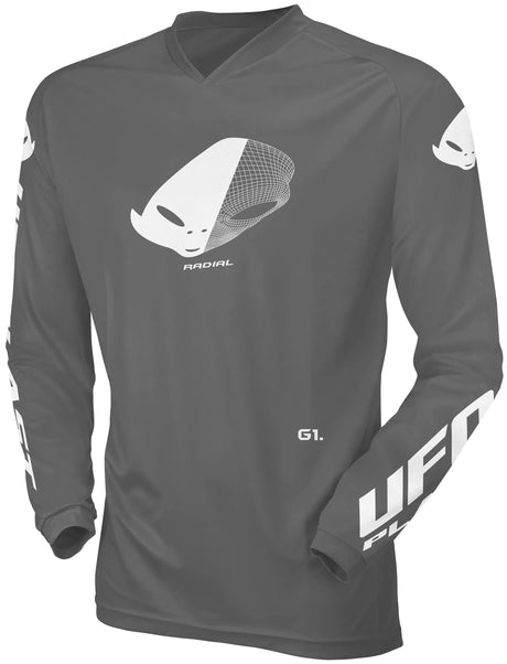 Ufo plast jersey mx radial maillot enfant ufo rad gris gr. xxx
