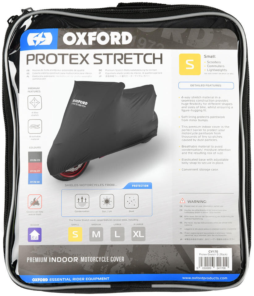Oxford – housse de vélo pliable pour intérieur, protex, housse de vélo extensible, intérieur, l, noir