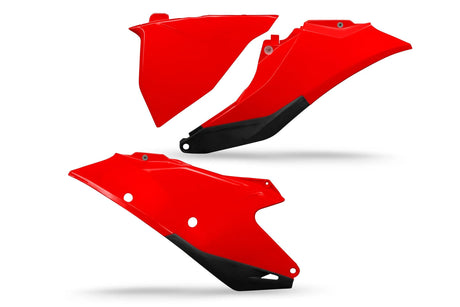 Caches latéraux en plastique UFO seitenverkleidung UFO gasgas rouge