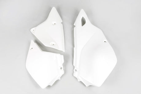 UFO plast seitenverkleidung caches latéraux UFO Kawasaki blanc