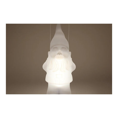 Lanterne LED gnome solaire m rc 7 couleurs plastique blanc 21,5x20x50cm