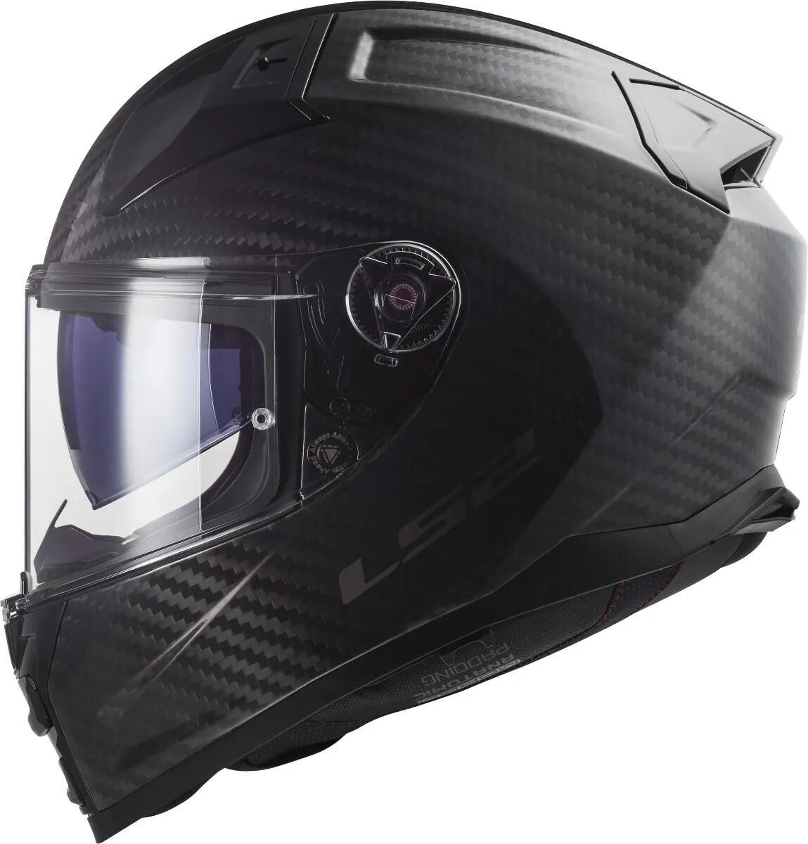 Casque intégral LS2 ff811 vector ii casque solide en carbone ff811 vect. ii solide bl.carbone xxs