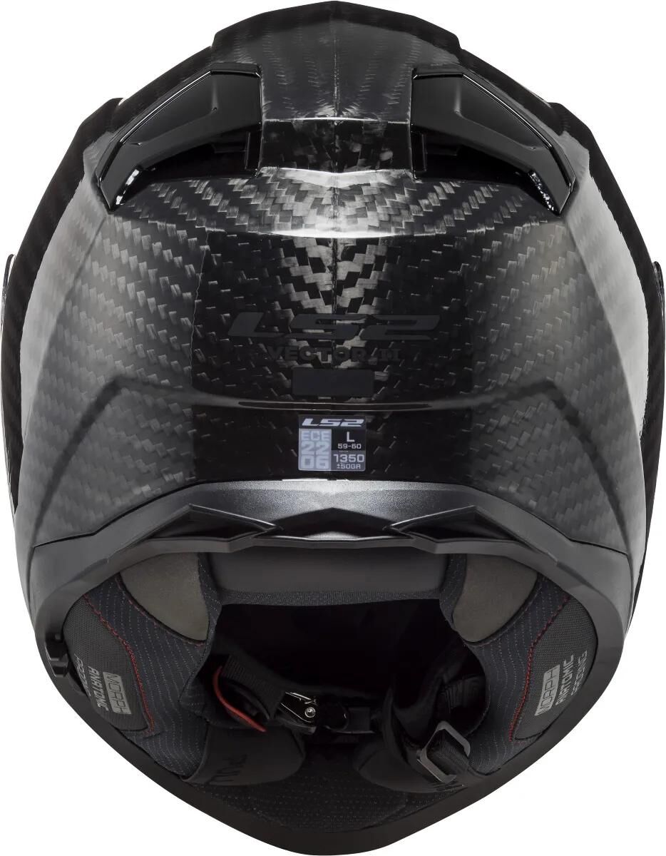 Casque intégral LS2 ff811 vector ii casque solide en carbone ff811 vect. ii solide bl.carbone xxs