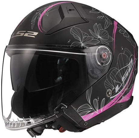 Casque jet LS2 « of603 infinity ii lotus » casque infinity ii lotus sw rs mat gr. s
