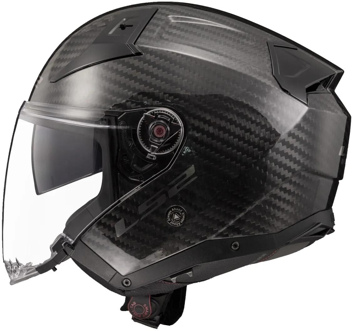 Casque jet Ls2 of603 infinity ii carbon solid casque infinity ii carbon black gr. m