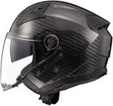 Casque jet Ls2 of603 infinity ii carbon solid casque infinity ii carbon black gr. s