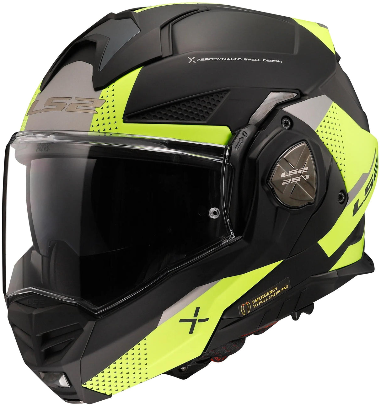 Casque modulable Ls2 ff901 advant x casque oubli ff901 adv. x basé sur 3xl noir jaune