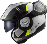 Casque modulable Ls2 ff906 advant casque codex ff906 adv. codex xxl blanc bl jaune.