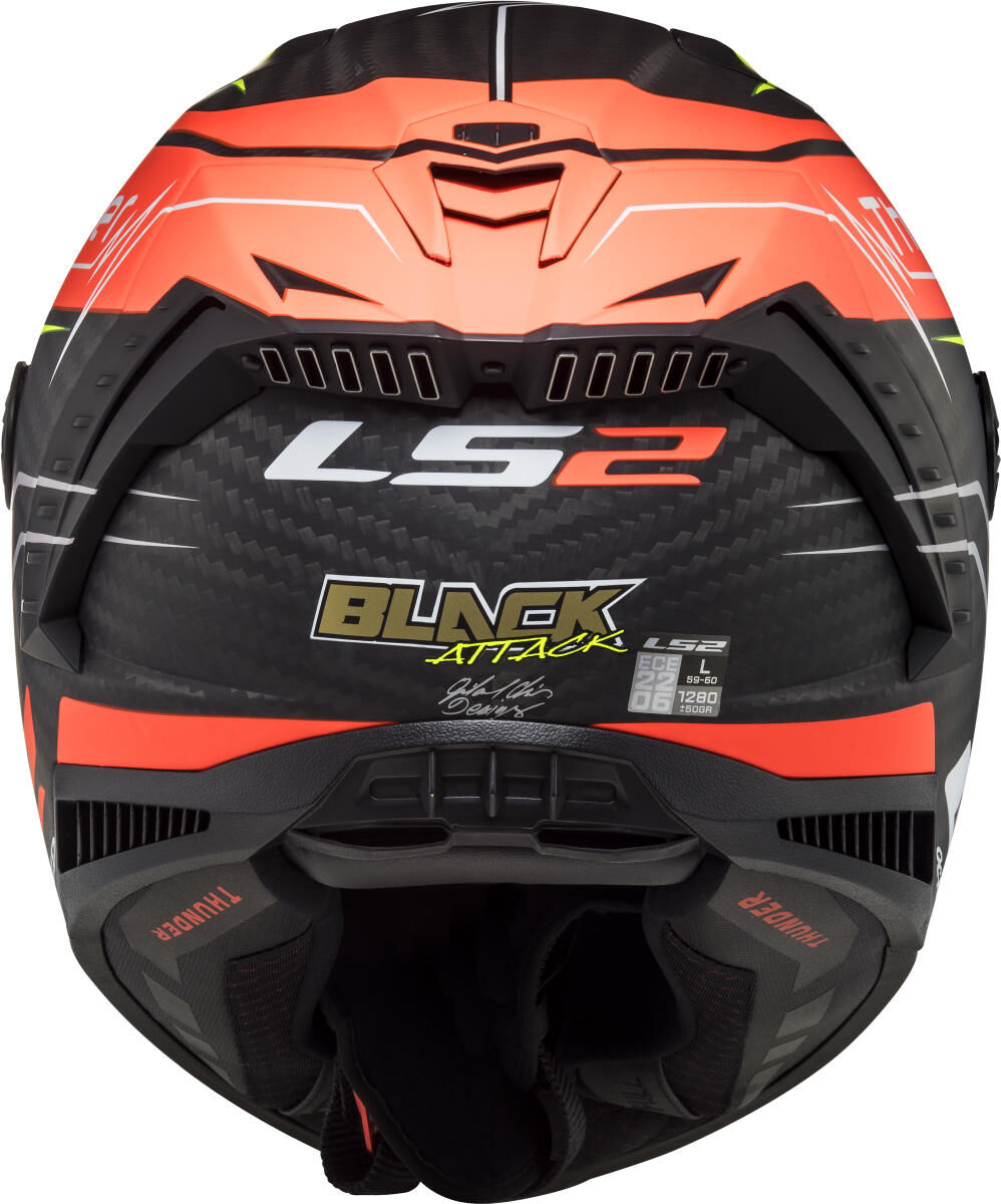 Casque intégral Ls2 « ff805 Thunder Carbon Black Attack » casque ff805 th.ca.bl att. page xxl enregistrer jaune.