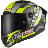 Ls2 casque intégral ff805 Thunder Carbon Space casque ff805 mystik.com.au. espace xxl jaune. gris mat