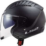 Ls2 of600 copter ii casque jet solide casque copter ii soli noir mat gr. m
