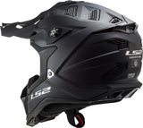 Casque cross LS2 MX700 subverter evo noir, amovible et lavable, respirant et hypoallergénique. casque subverter evo noir sw mat gr. je