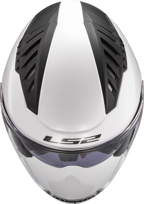 Ls2 of600 copter ii casque jet solide casque copter ii soli blanc gr. s