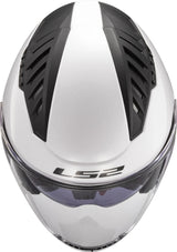 Ls2 of600 copter ii casque jet solide casque copter ii soli blanc gr. m