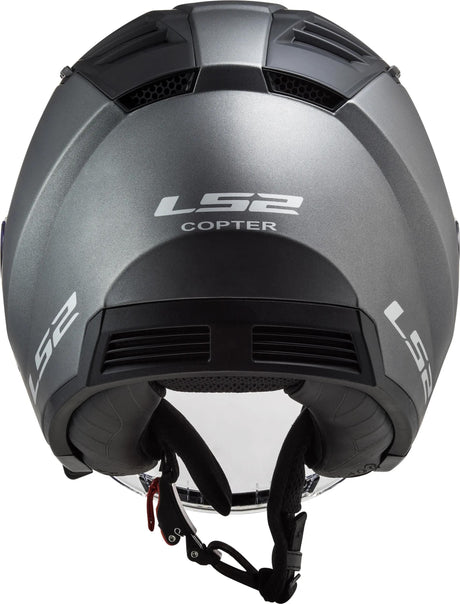 Ls2 of600 copter ii casque jet solide casque copter ii soli titane mat gr. xl
