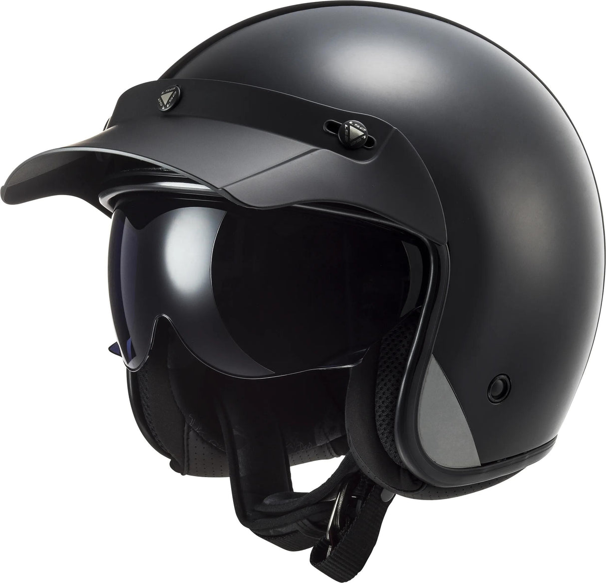 Casque jet Ls2 of601 bob ii solid casque of601 bob ii solid xs noir mat