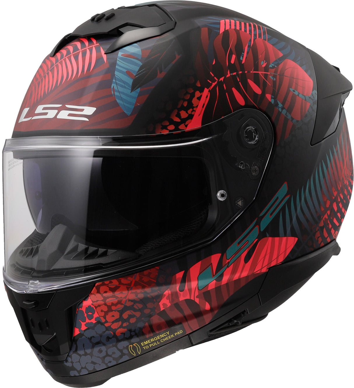 Casque intégral Ls2 ff808 stream ii casque jungle ff808 stre.ii jung.xl bl. rose bleu