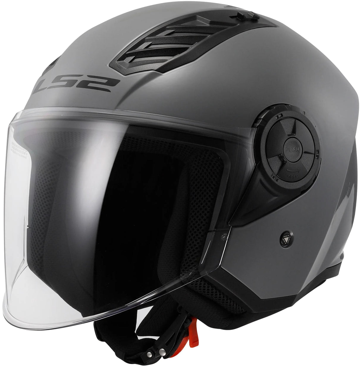 Ls2 of616 airflow ii casque jet solide casque airflow ii of6 solid nardo gris gr. je