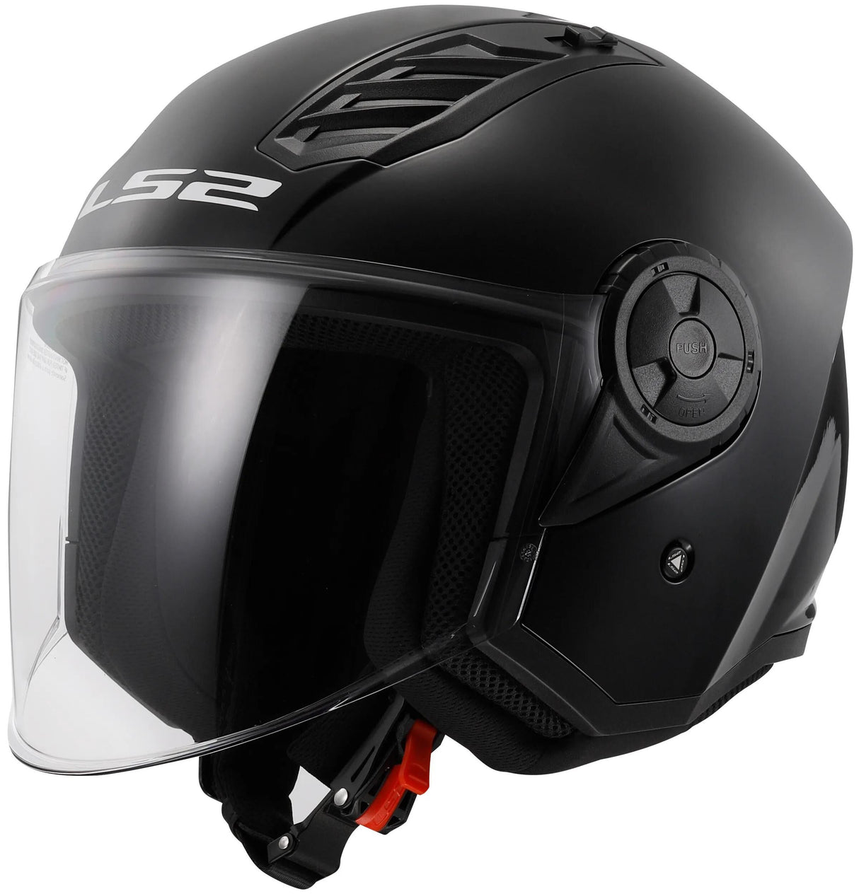Ls2 of616 airflow ii casque jet solide casque airflow ii of6 solid noir gr. XXL