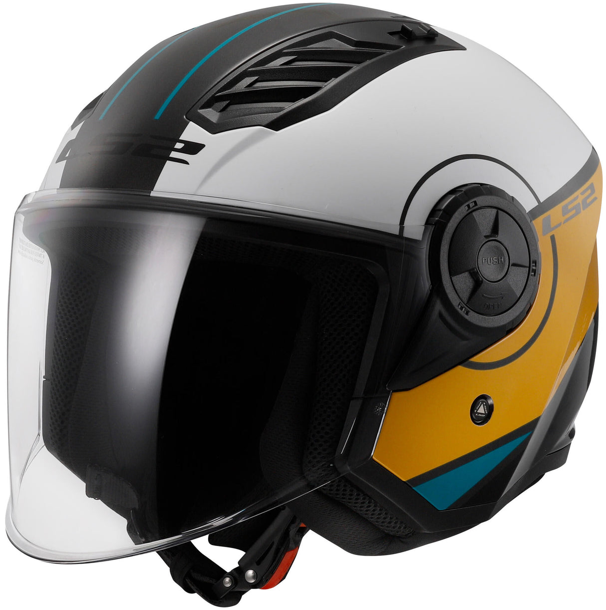 Ls2 casque jet of616 airflow ii housse casque of616 airfl.ii housse l marron blanc