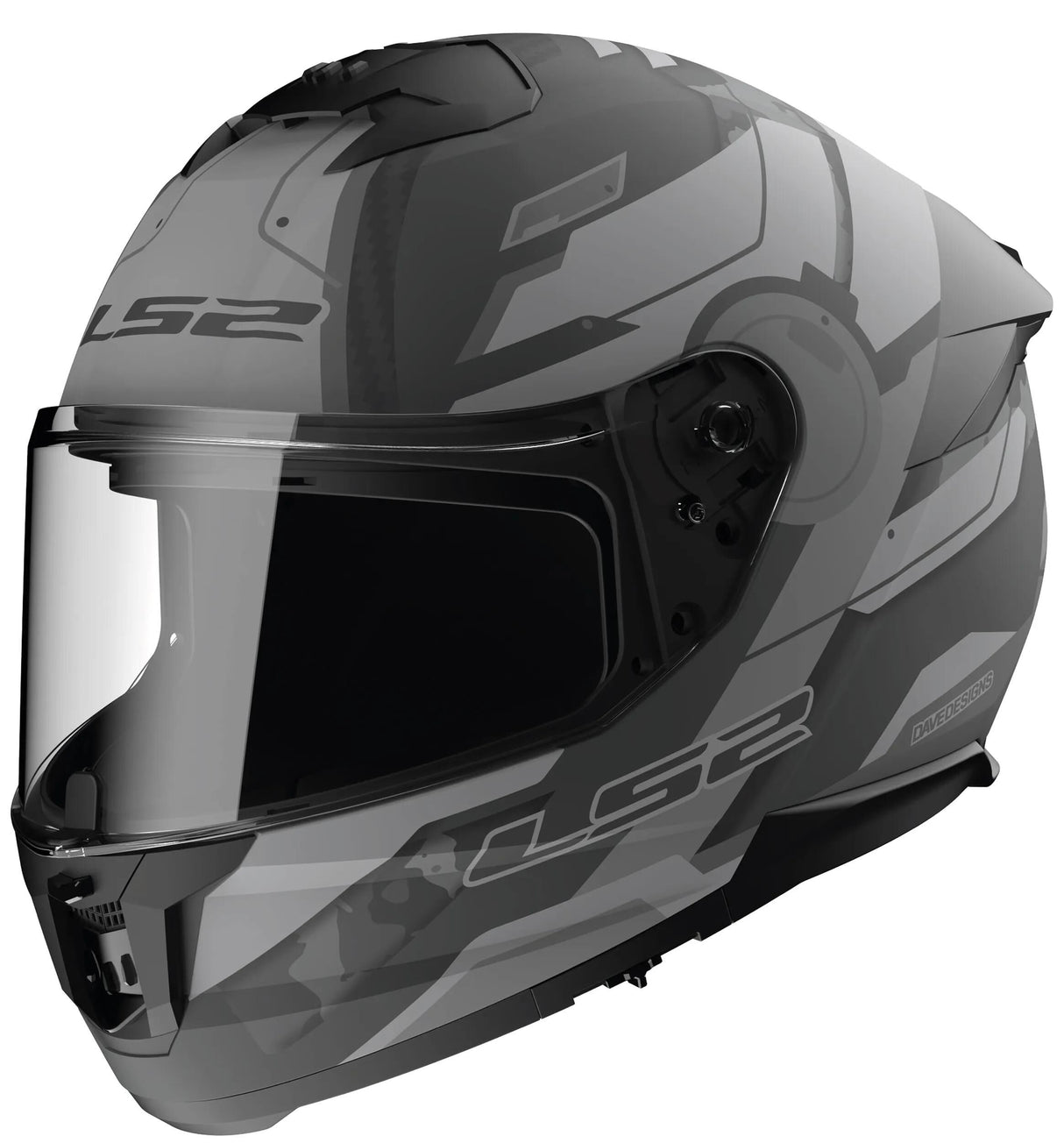 Casque intégral LS2 FF808 Stream II Shadow. casque ff808 stre.ii shadow xl gris mat