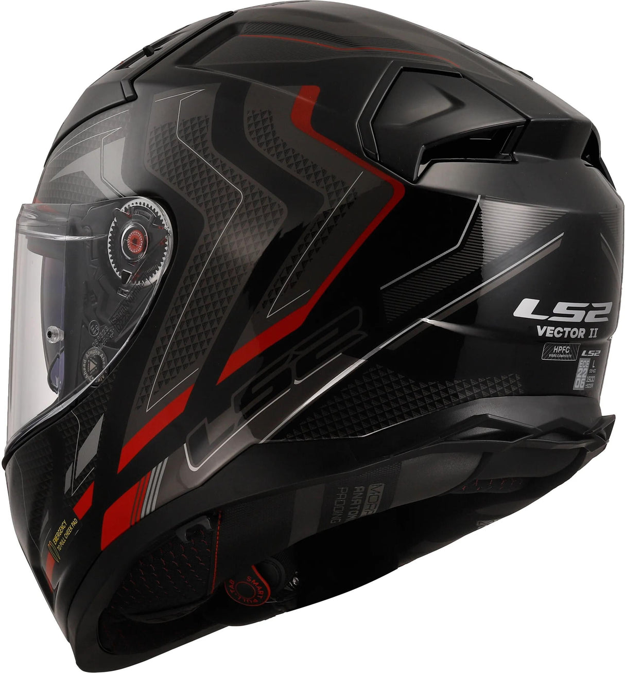 Casque intégral LS2 ff811 vector ii casque alizer ff811 vect. ii alizer l noir rouge