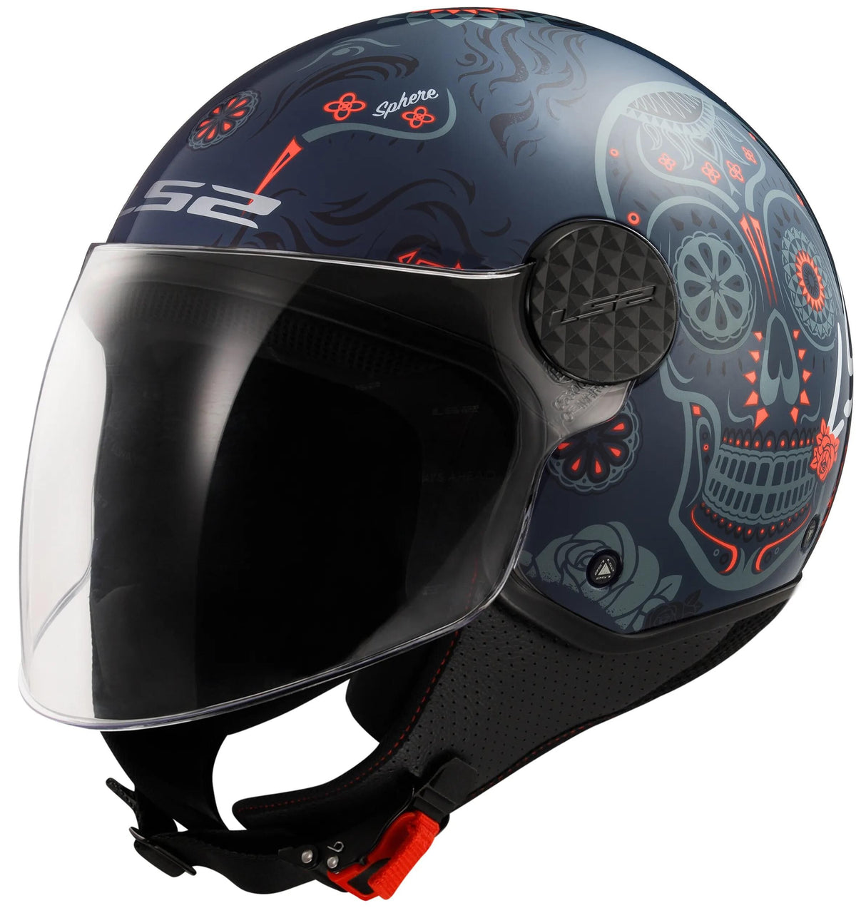 Casque jet Ls2 de 558 sphère lux ii casque maxca de 558 sph. lux ii maxca s bleu orange