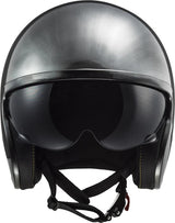 Casque jet Ls2 de jeans Spitfire 599 II. casque of599 spitfire ii jeans titane taille s