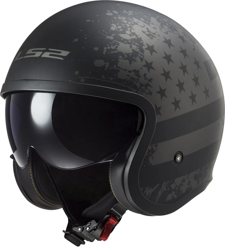 Casque jet LS2 of599 ii spitfire flag casque of599 spitfire ii flag m. sw gr. s