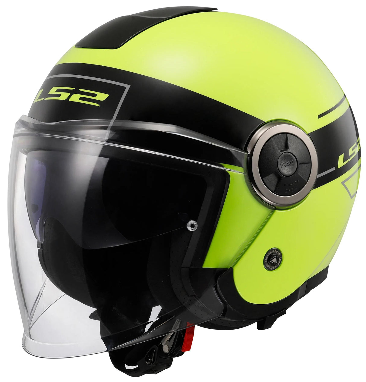 Ls2 of620 casque jet classique chic casque de620 classe chic. xl noir jaune