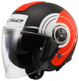 Ls2 of620 classy disko casque jet casque of620 classy disko s bl rouge blanc