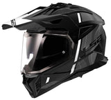 Casque enduro LS2 MX702 Pioneer II Hill. casque mx702 pawn.ii hill m bl. blanc mat