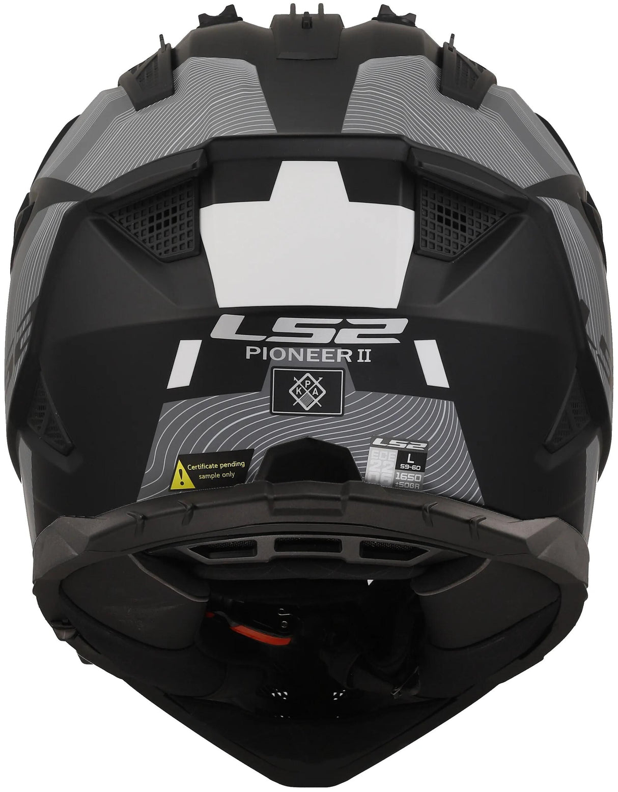 Casque enduro LS2 MX702 Pioneer II Hill. casque mx702 pawn.ii hill m bl. blanc mat