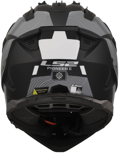 Casque enduro LS2 MX702 Pioneer II Hill. casque mx702 pawn.ii hill l bl. blanc mat