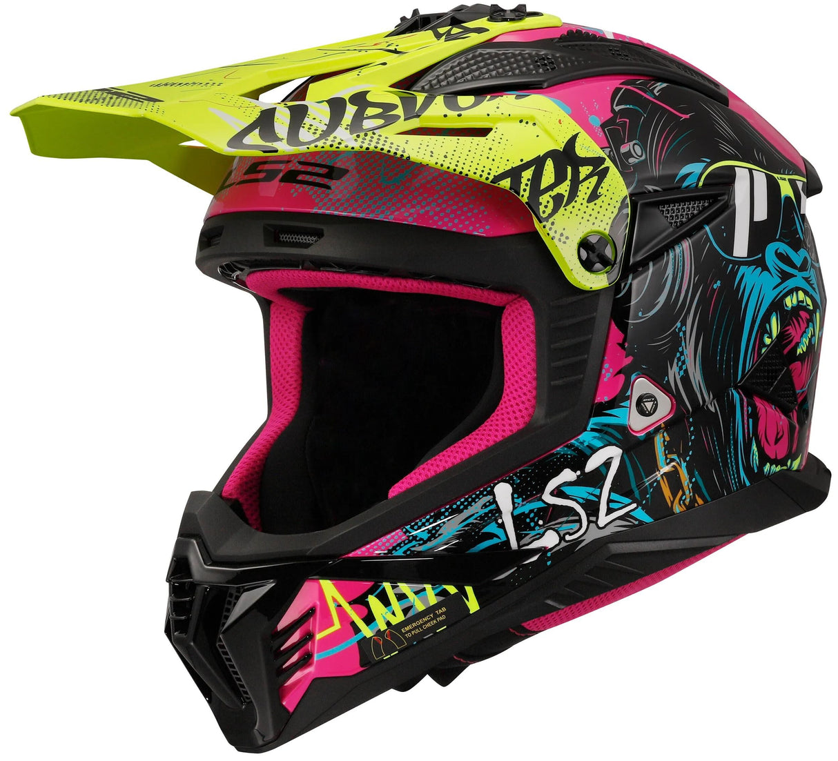 Casque de motocross LS2 MX708 Fast II Gorilla. casque mx708 fast ii gorilla vi ge gr. xl