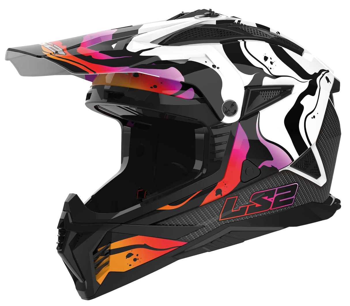 Casque de motocross LS2 MX708 Fast II Wash. casque mx708 fast ii wash blanc gr. XXL