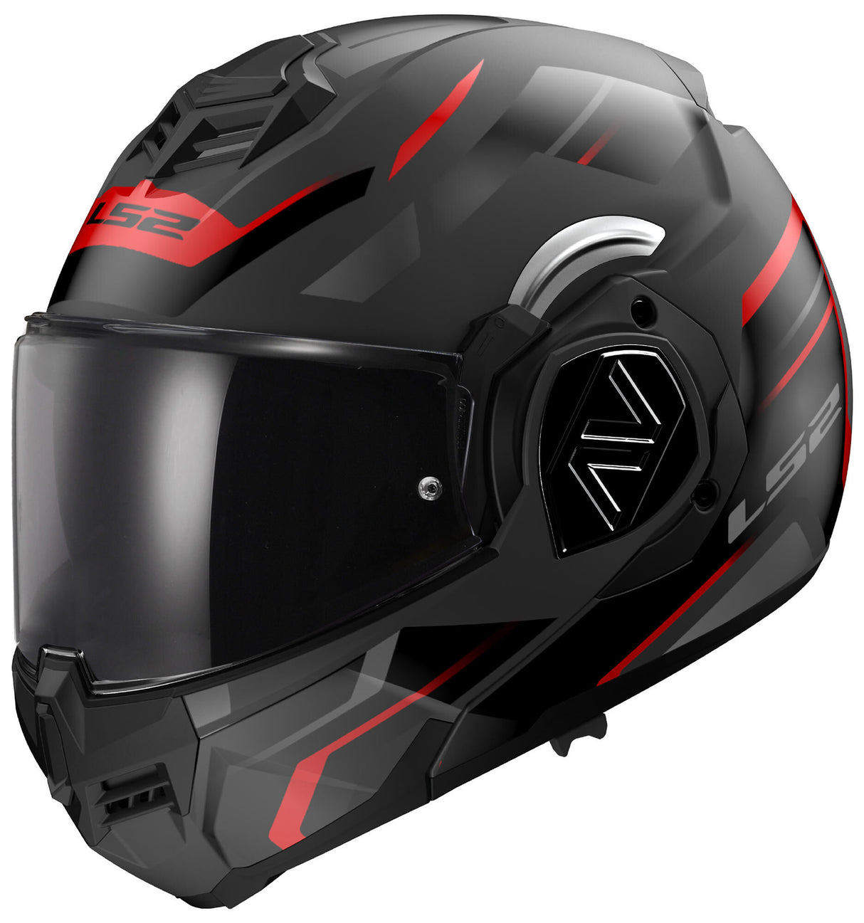 Casque pliant Ls2 ff906 advant casque kuka ff906 adv. kuka xxl noir rouge