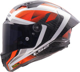 Casque intégral Ls2 ff805 Thunder Carbon GP Diamond Casque FF805 Thunder GP Diamond blanc rouge gr.