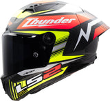 Casque intégral LS2 FF805 Thunder Carbon GP Aero réplique noir. casque ff805 Thunder gp aero rep.noir m