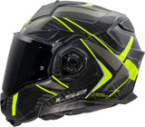 Casque modulable Ls2 ff901 advant x carbon future ii. casque advant x carb.fut.ii s bl jaune